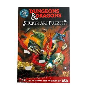 Dungeons & Dragons Sticker Art Puzzles Book by Steve Behling New